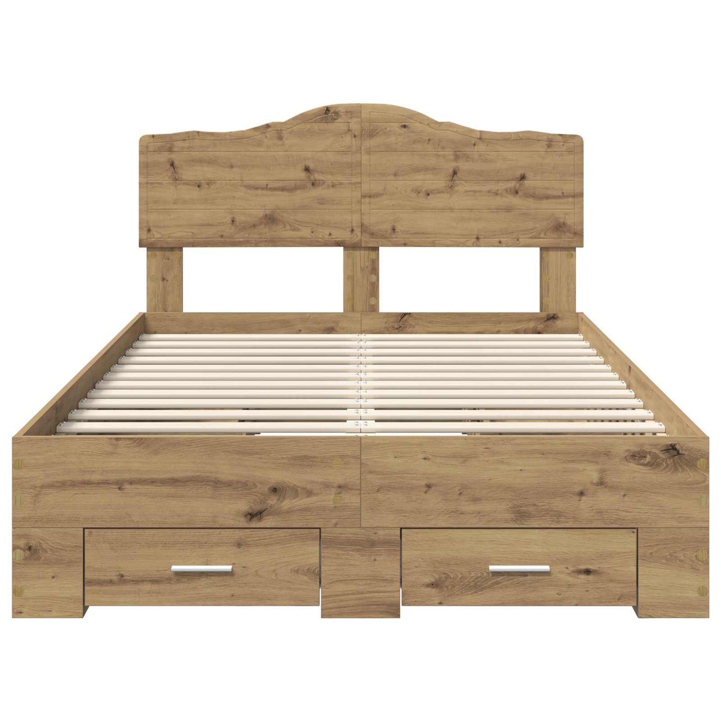 vidaXL Σκελετός Κρεβατιού Artisan Oak 120 x 190 cm Επεξεργασμένο ξύλο