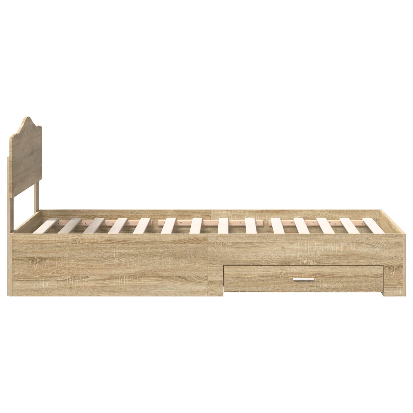 vidaXL Σκελετός Κρεβατιού Δρύς Sonoma 100 x 200 cm Επεξεργασμένο ξύλο