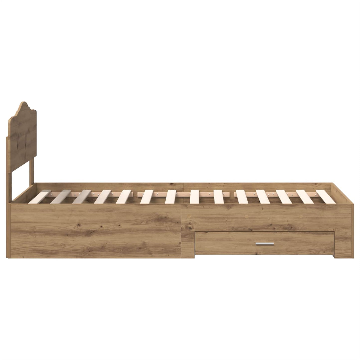 vidaXL Σκελετός Κρεβατιού Artisan Oak 100 x 200 cm Επεξεργασμένο ξύλο