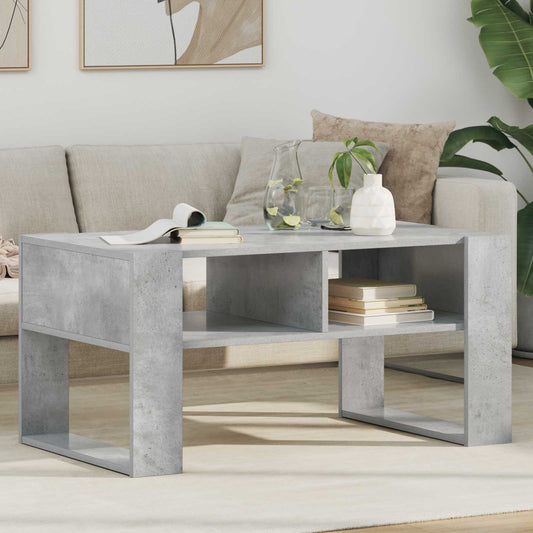 vidaXL Τραπεζάκι σαλονιού Σκυρόδεμα Γκρι 92 x 53 x 45 εκ.