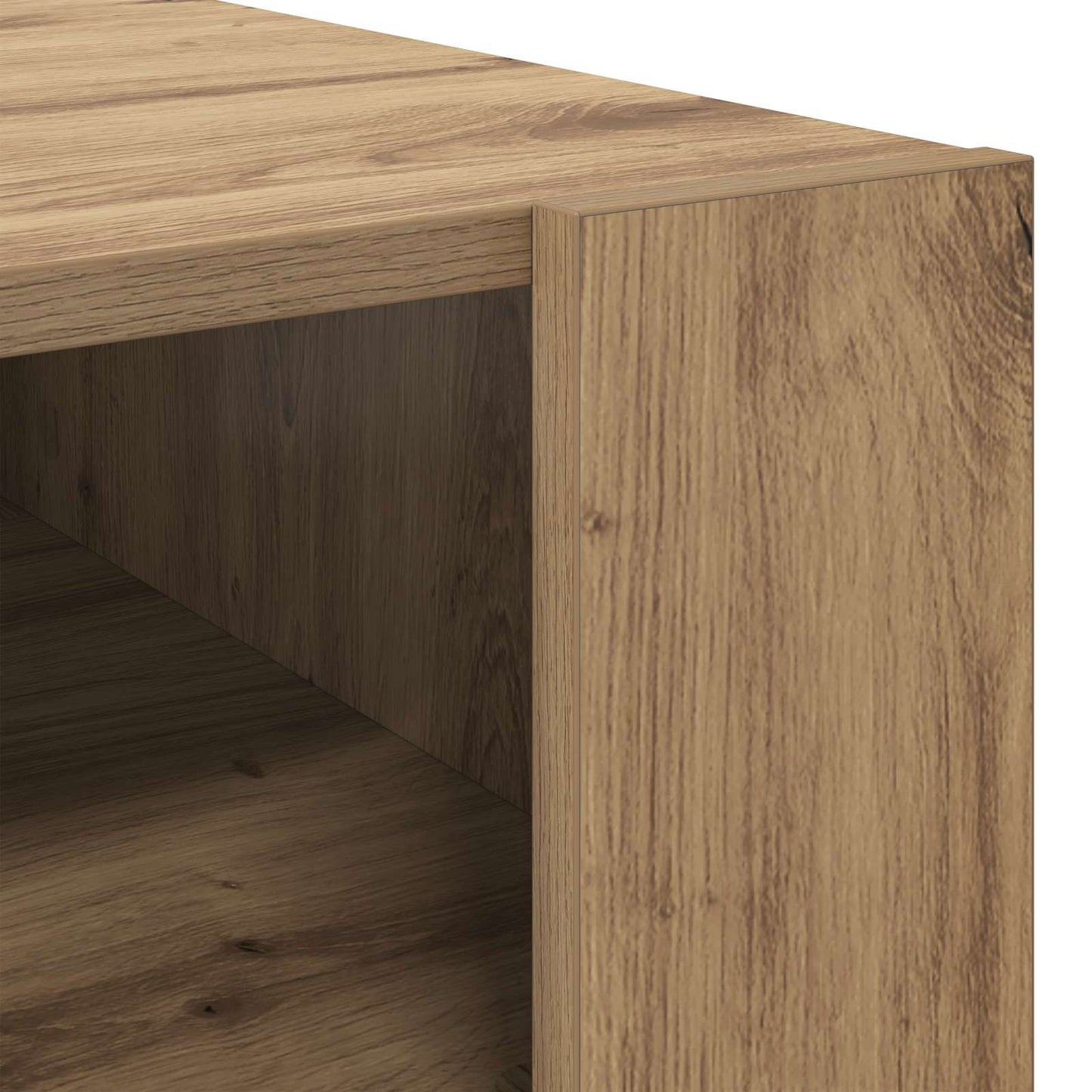 vidaXL Τραπεζάκι σαλονιού με αποθήκευση Artisan Oak 92 x 53 x 45 εκ.