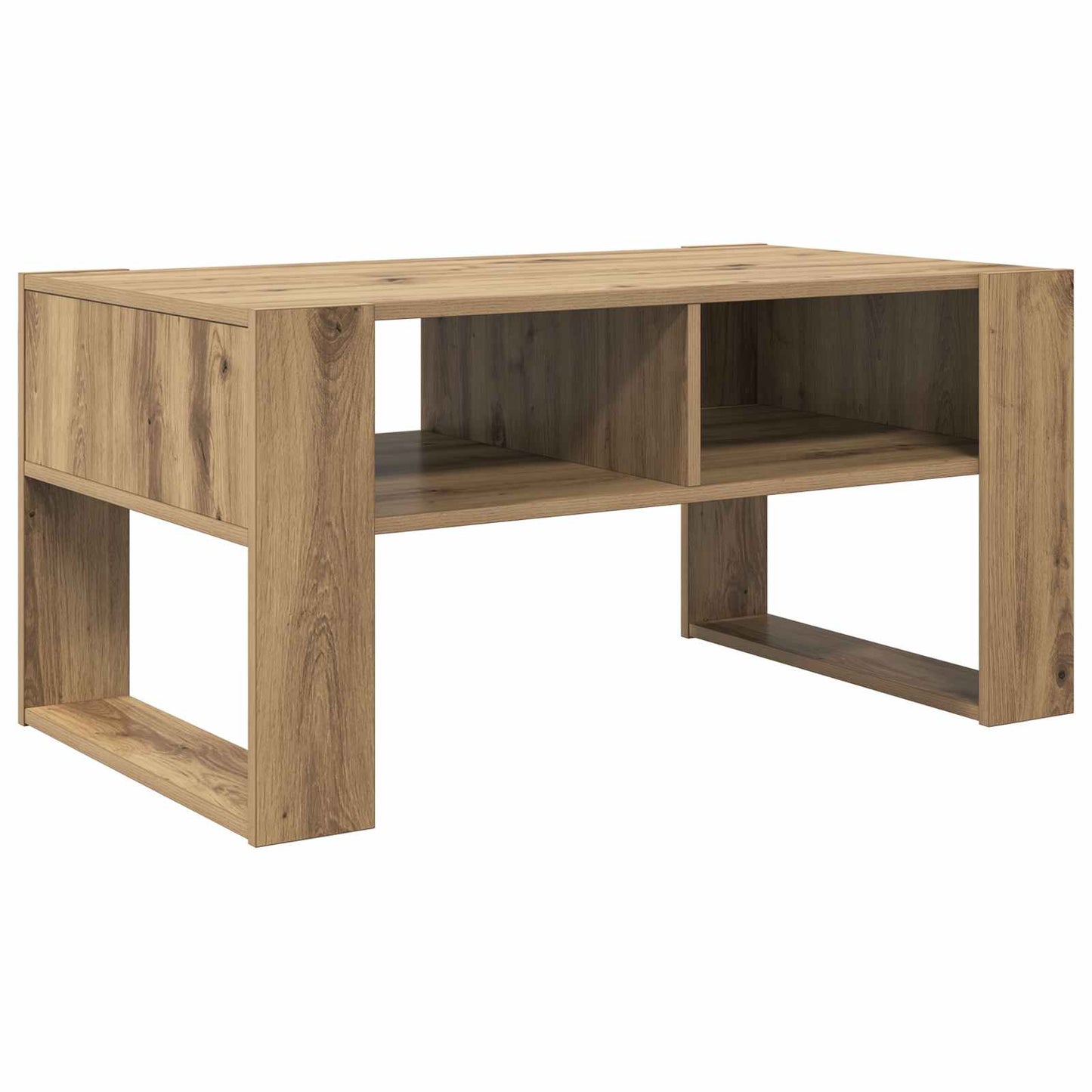 vidaXL Τραπεζάκι σαλονιού με αποθήκευση Artisan Oak 92 x 53 x 45 εκ.