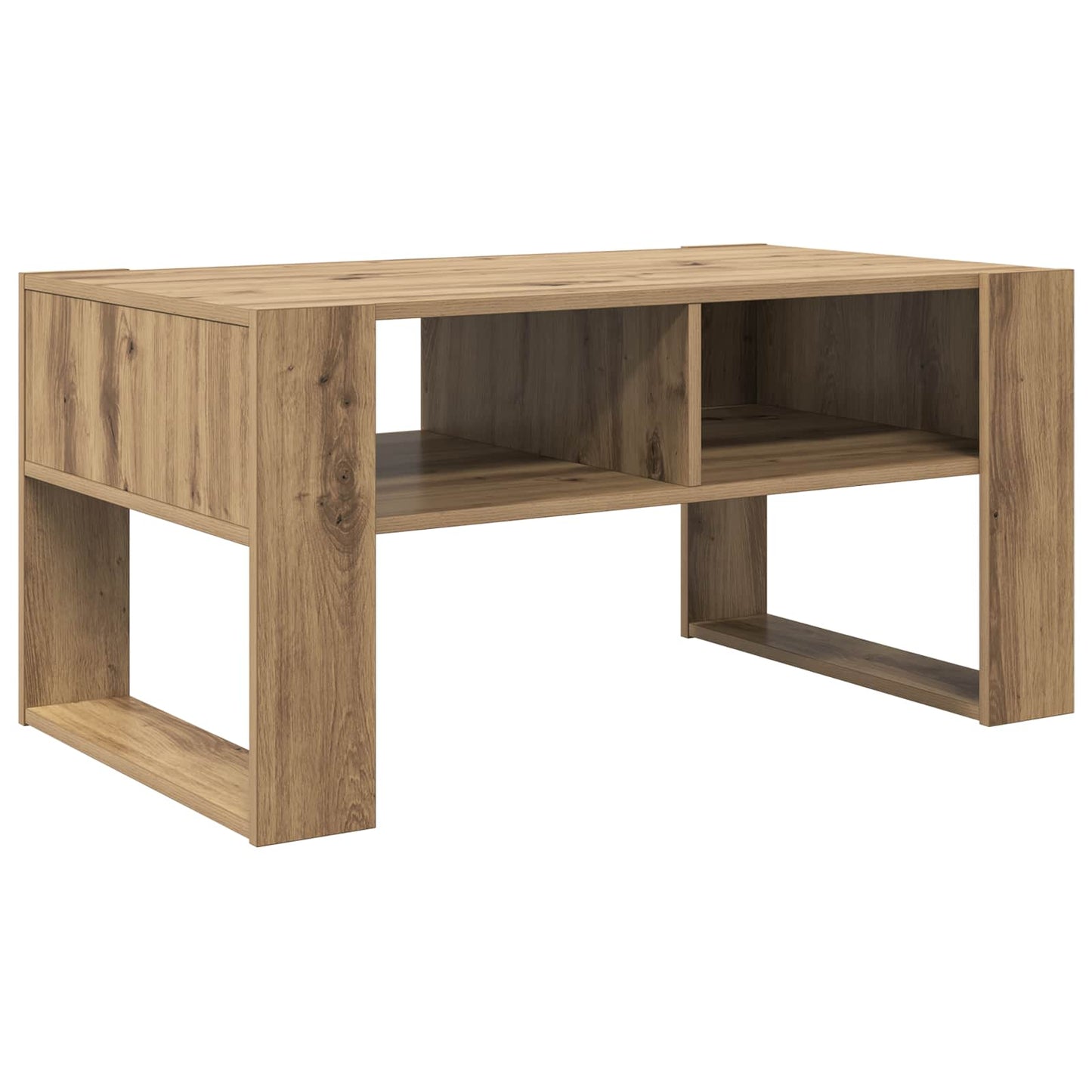vidaXL Τραπεζάκι σαλονιού με αποθήκευση Artisan Oak 92 x 53 x 45 εκ.