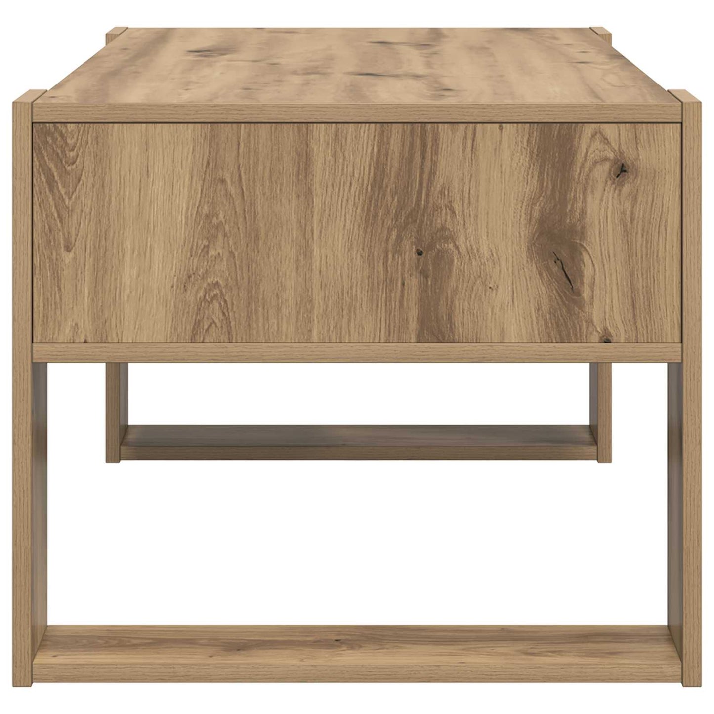 vidaXL Τραπεζάκι σαλονιού με αποθήκευση Artisan Oak 92 x 53 x 45 εκ.