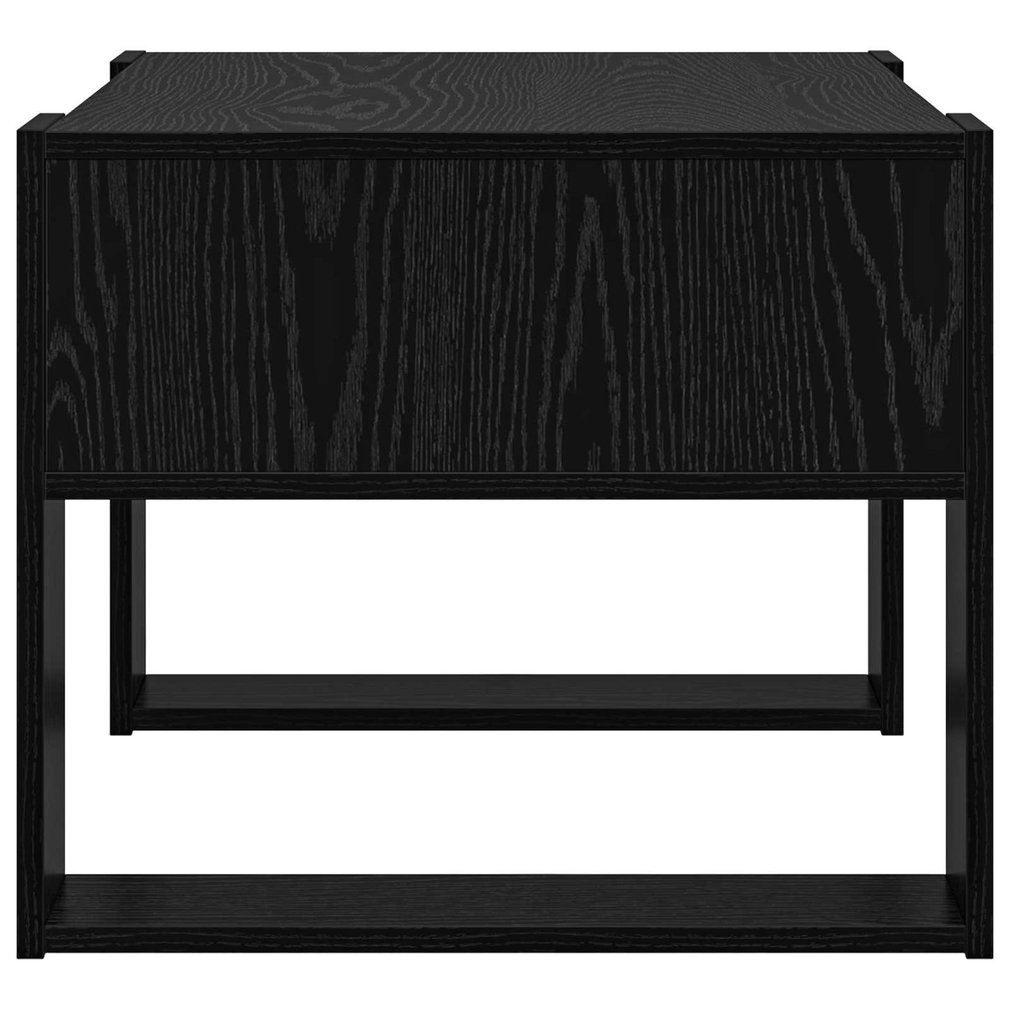 vidaXL Τραπεζάκι σαλονιού με αποθήκευση Μαύρη Οξυά 66 x 53 x 45 εκ.