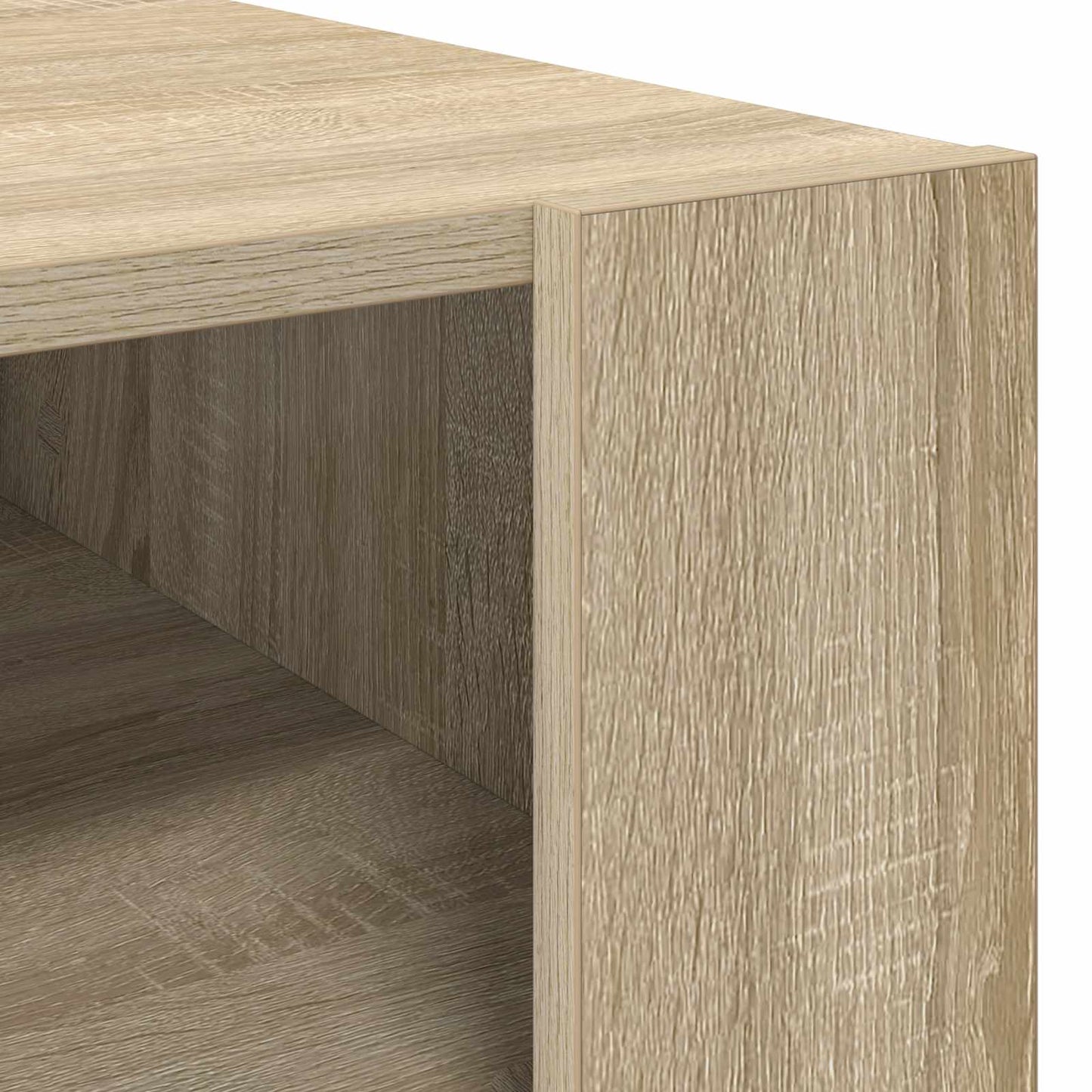 vidaXL Τραπεζάκι σαλονιού με αποθήκευση Δρύς Sonoma 66 x 53 x 45 εκ.