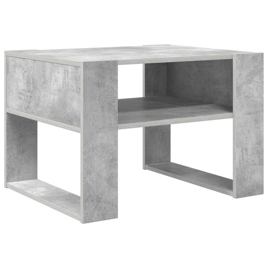 vidaXL Τραπεζάκι σαλονιού Σκυρόδεμα Γκρι 66 x 53 x 45 εκ.