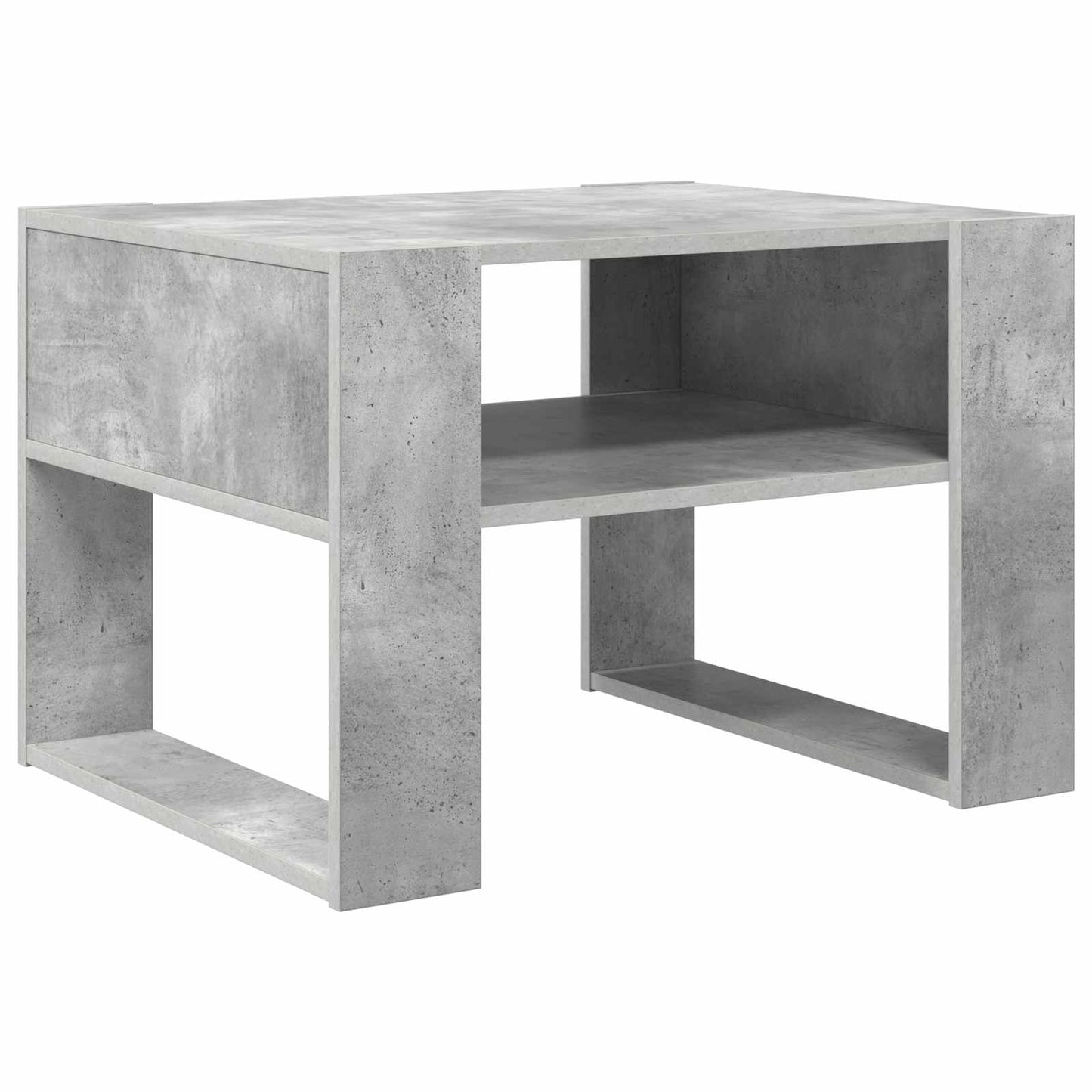 vidaXL Τραπεζάκι σαλονιού Σκυρόδεμα Γκρι 66 x 53 x 45 εκ.