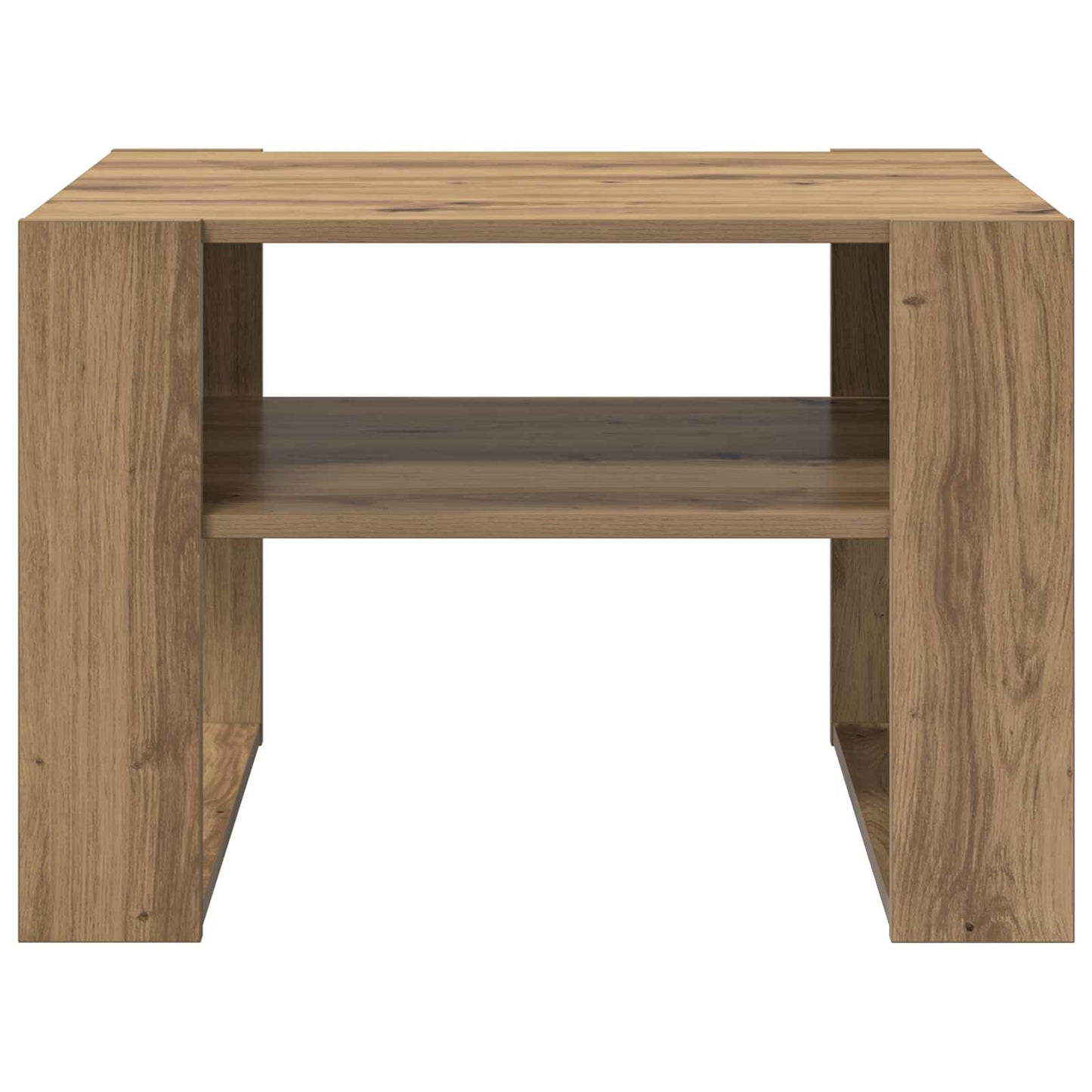 vidaXL Τραπεζάκι σαλονιού με αποθήκευση Artisan Oak 66 x 53 x 45 εκ.