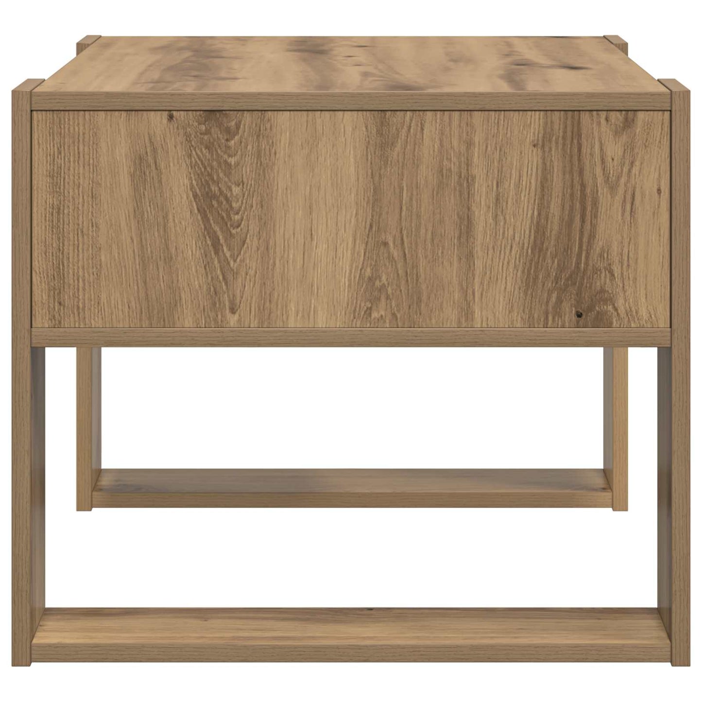 vidaXL Τραπεζάκι σαλονιού με αποθήκευση Artisan Oak 66 x 53 x 45 εκ.