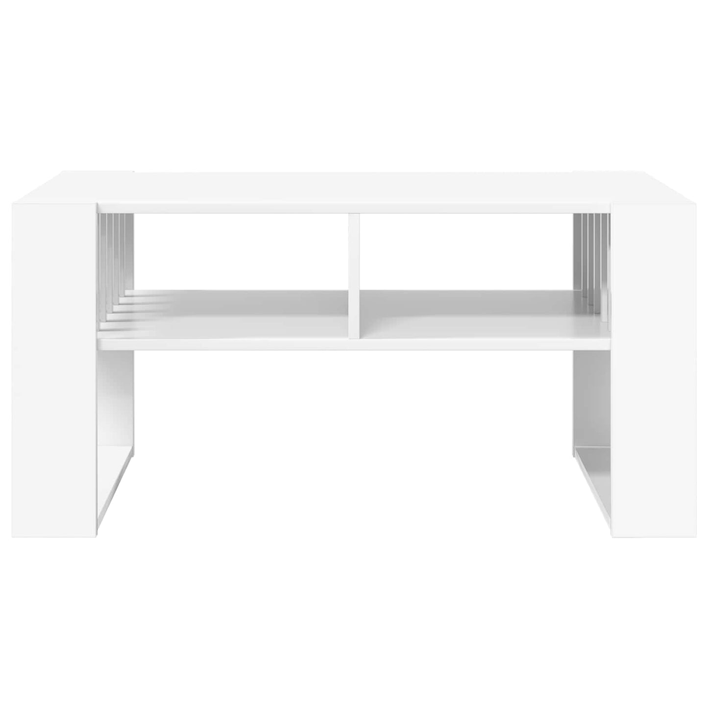 vidaXL Τραπεζάκι σαλονιού Λευκό 92 x 49,5 x 45 εκ. Επεξεργασμένο ξύλο