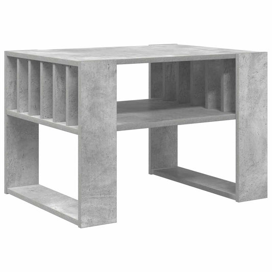 vidaXL Τραπεζάκι σαλονιού Σκυρόδεμα Γκρι 66 x 49,5 x 45 εκ.