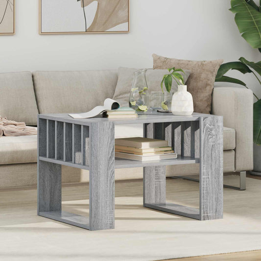 vidaXL Τραπεζάκι σαλονιού Γκρίζο Σονομα 66 x 49,5 x 45 εκ.