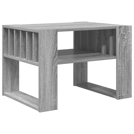 vidaXL Τραπεζάκι σαλονιού Γκρίζο Σονομα 66 x 49,5 x 45 εκ.