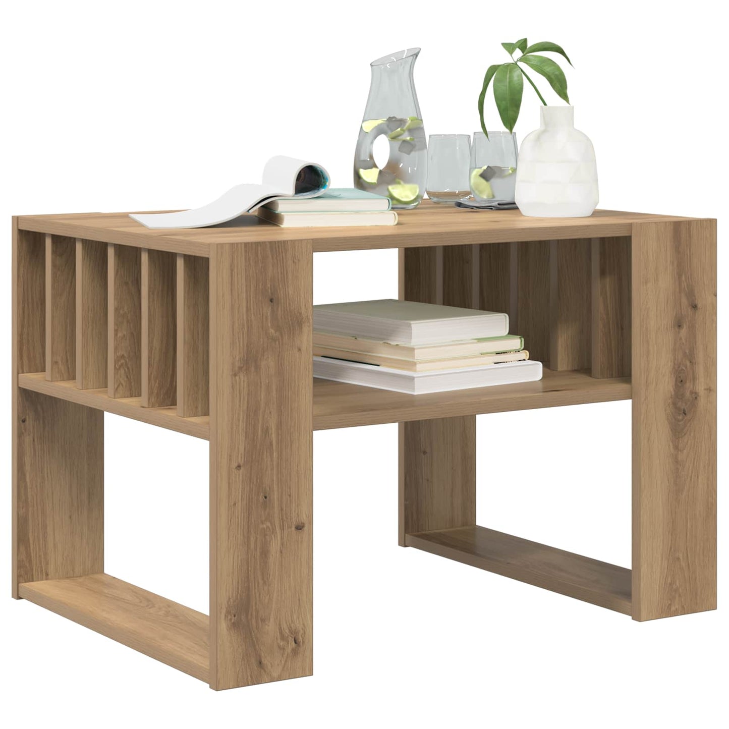 vidaXL Τραπεζάκι σαλονιού Artisan Oak 66 x 49,5 x 45 εκ.