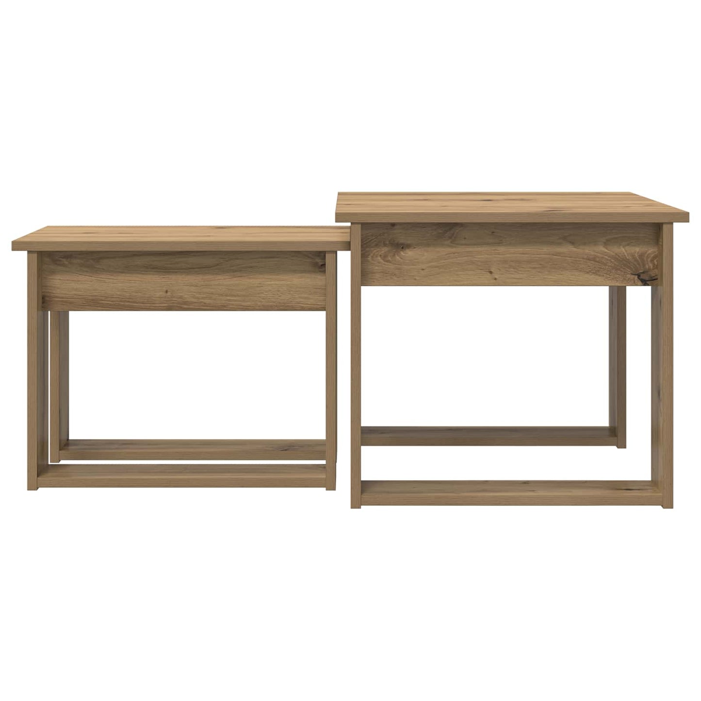 vidaXL Σετ Τραπεζιού Για Καφέ 2 τμχ. Artisan Oak 50 x 52 x 42 εκ