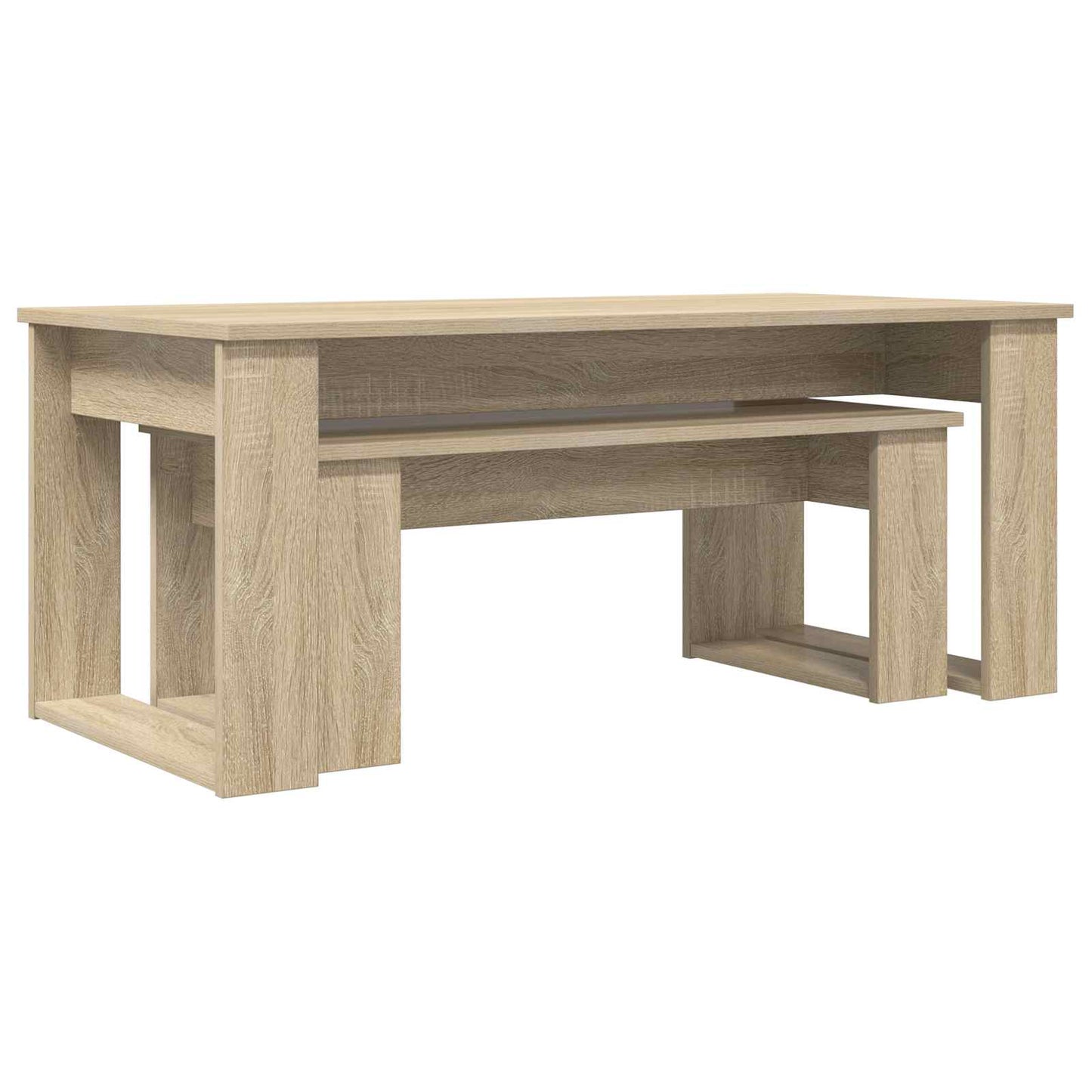 vidaXL Σετ Τραπεζιού Για Καφέ 2 pcs Δρύς Sonoma Επεξεργασμένο ξύλο