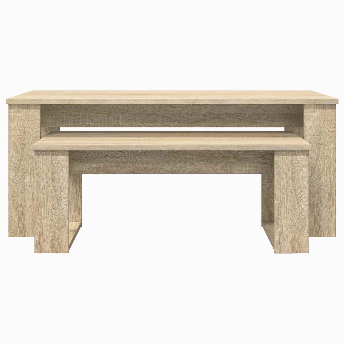 vidaXL Σετ Τραπεζιού Για Καφέ 2 pcs Δρύς Sonoma Επεξεργασμένο ξύλο