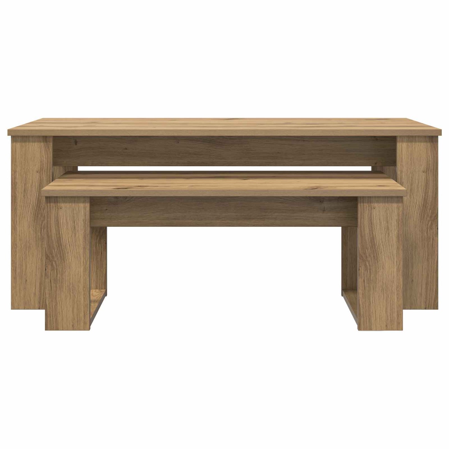 vidaXL Σετ Τραπεζιού Για Καφέ 2 pcs Artisan Oak Επεξεργασμένο ξύλο