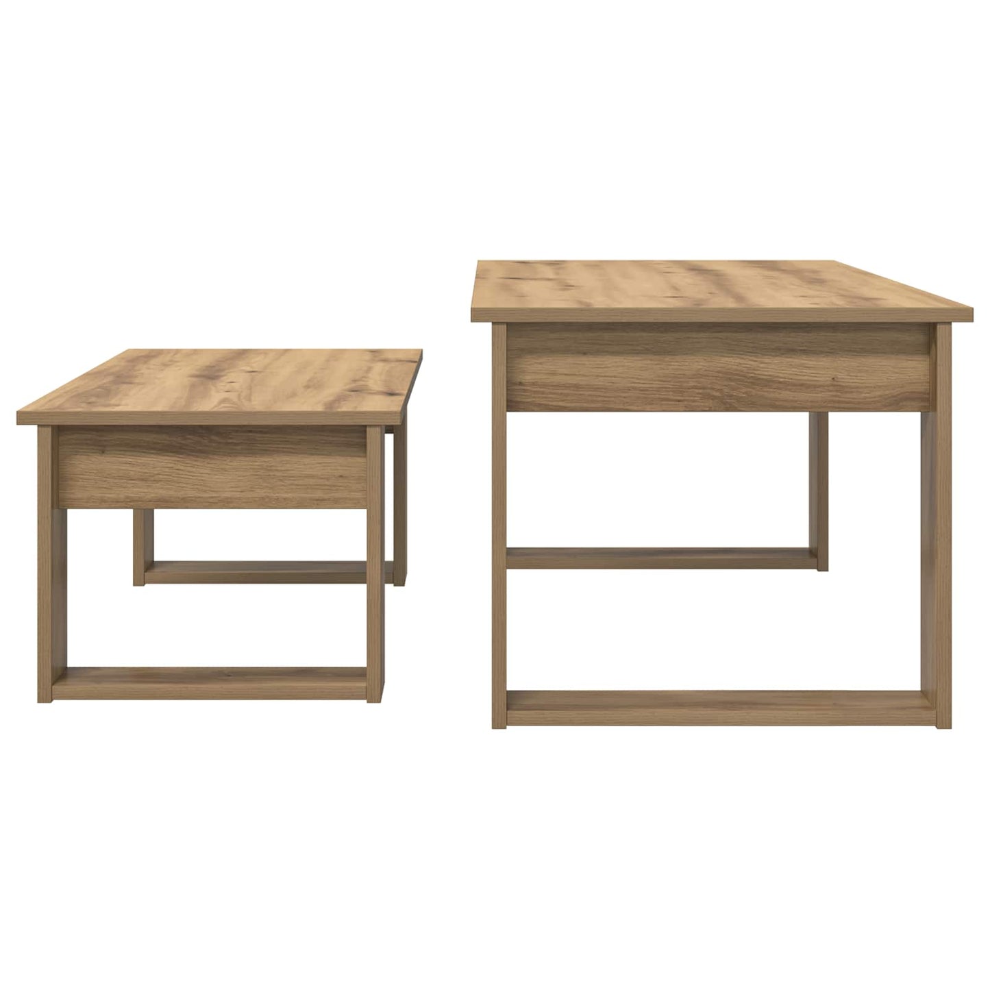 vidaXL Σετ Τραπεζιού Για Καφέ 2 pcs Artisan Oak Επεξεργασμένο ξύλο