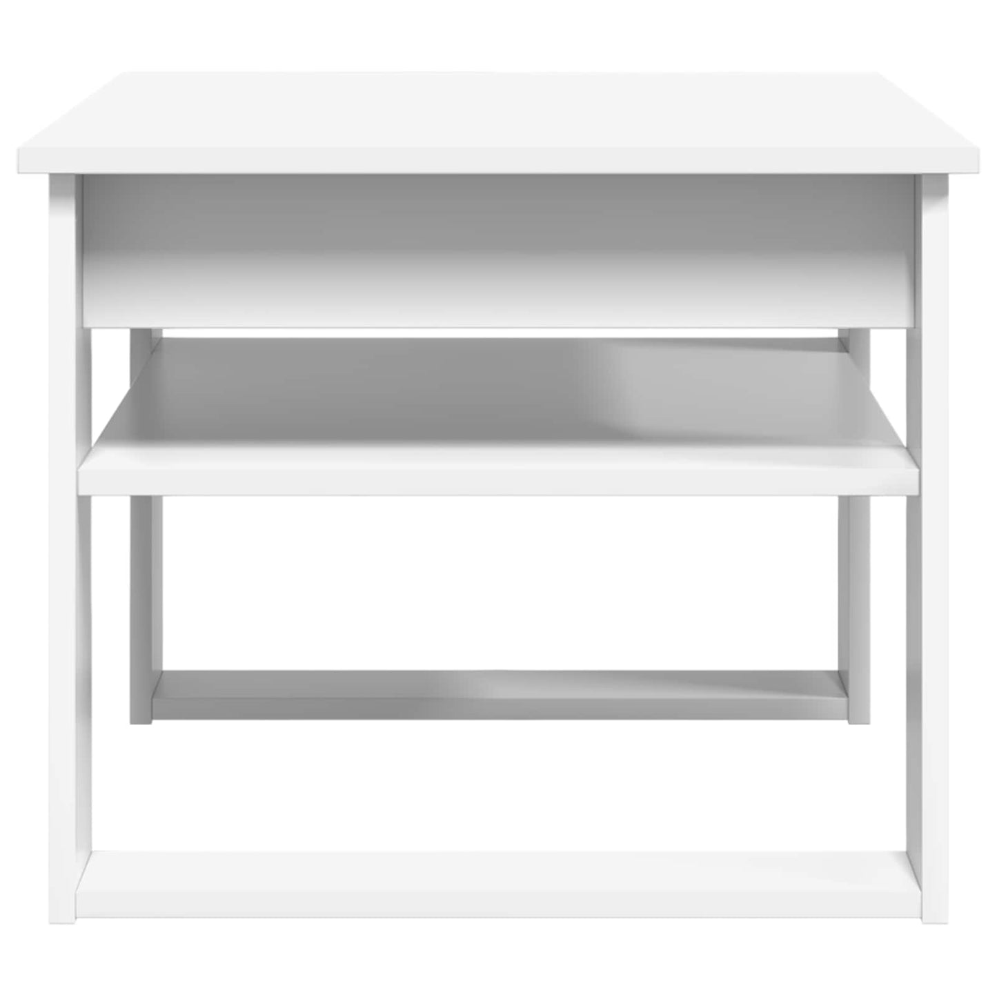 vidaXL Τραπεζάκι σαλονιού Λευκό 64 x 54 x 44 εκ Επεξεργασμένο ξύλο