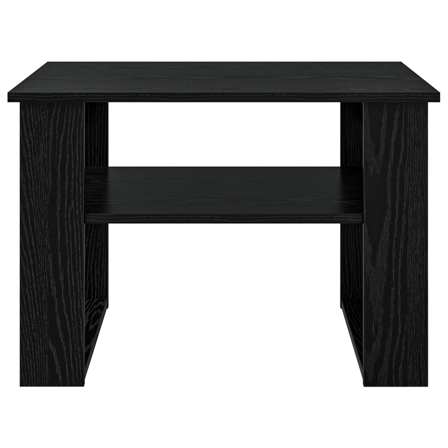 vidaXL Τραπεζάκι σαλονιού με αποθήκευση Μαύρη Οξυά 64 x 54 x 44 εκ