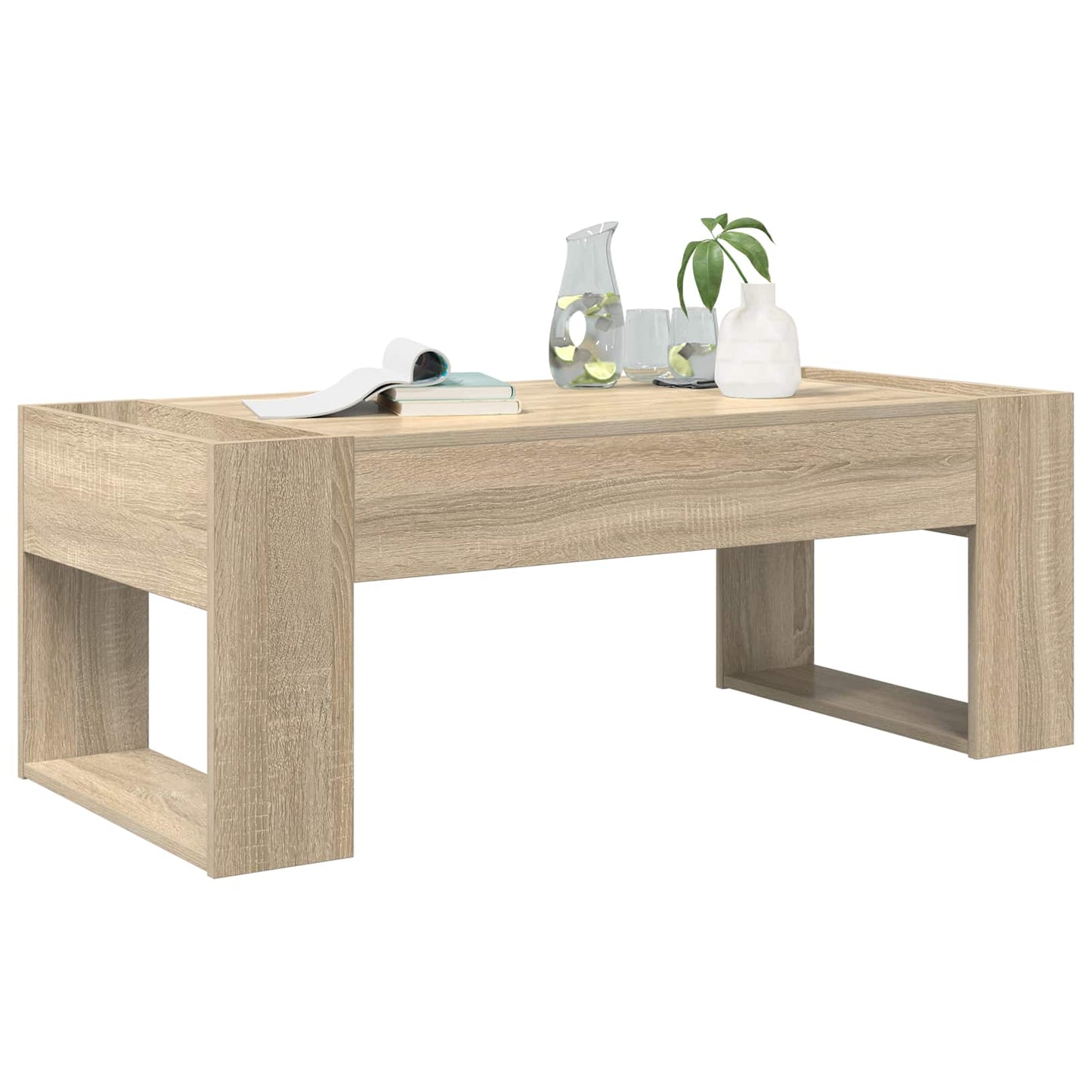 vidaXL Τραπεζάκι σαλονιού Δρύς Sonoma 110 x 50 x 41 εκ