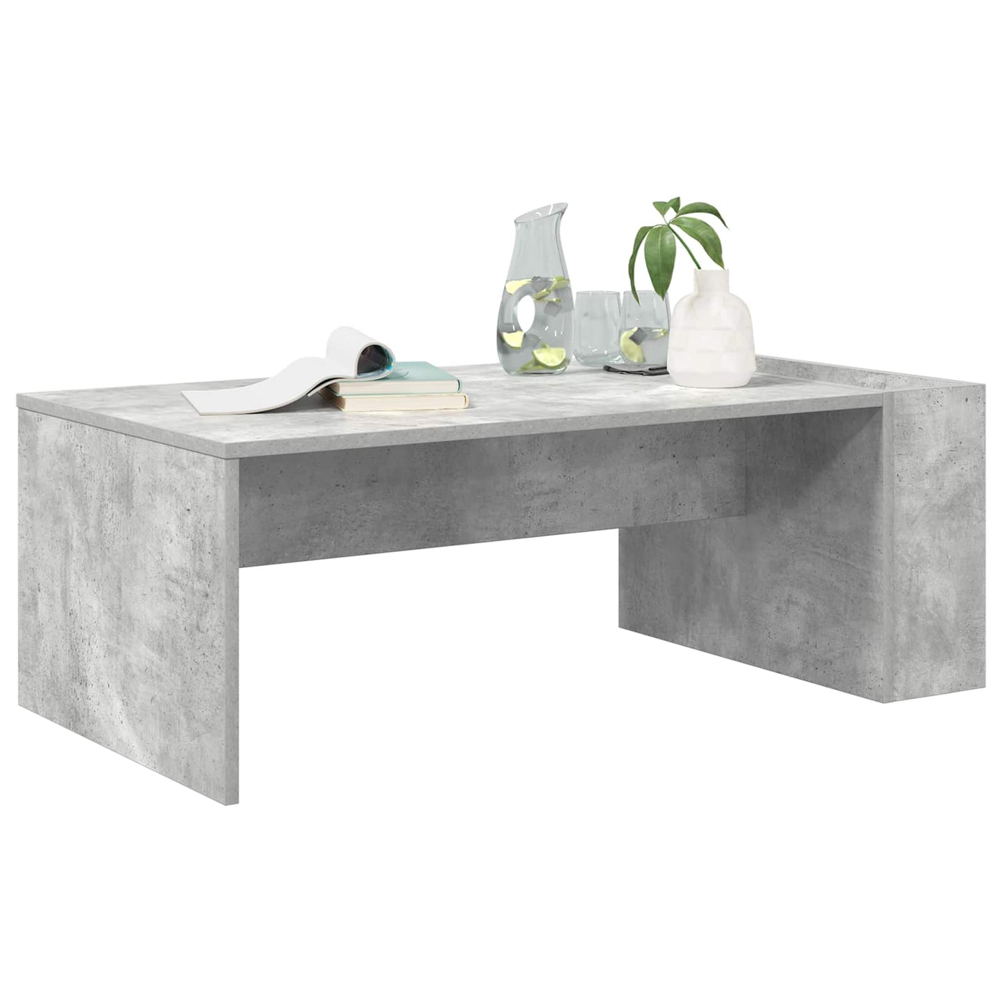 vidaXL Τραπεζάκι σαλονιού Σκυρόδεμα Γκρι 95 x 50 x 34 εκ