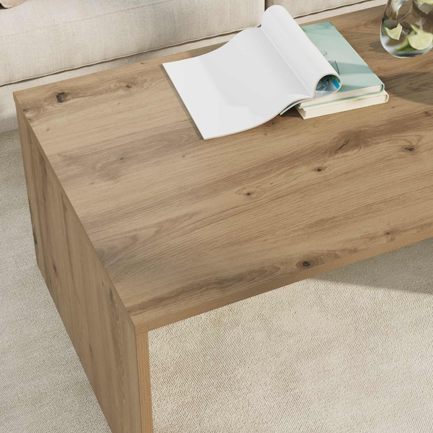 vidaXL Τραπεζάκι σαλονιού Artisan Oak 95 x 50 x 34 εκ