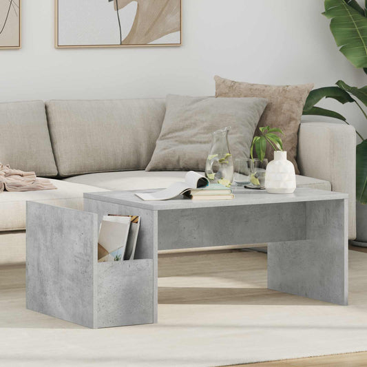 vidaXL Τραπεζάκι σαλονιού Σκυρόδεμα Γκρι 90 x 45 x 35 cm