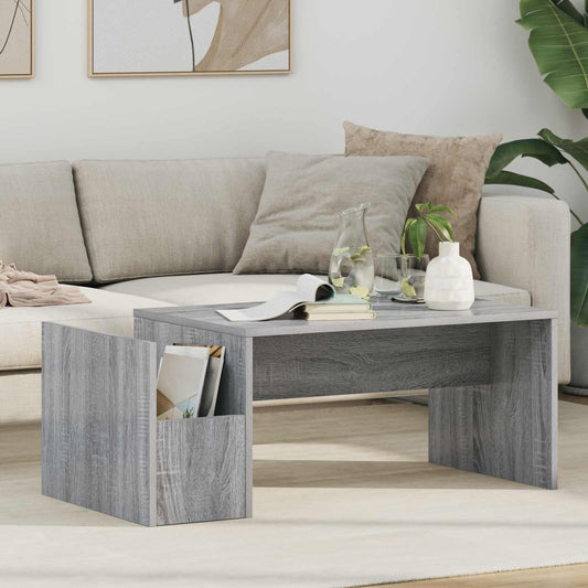 vidaXL Τραπεζάκι σαλονιού Γκρίζο Σονομα 90 x 45 x 35 cm