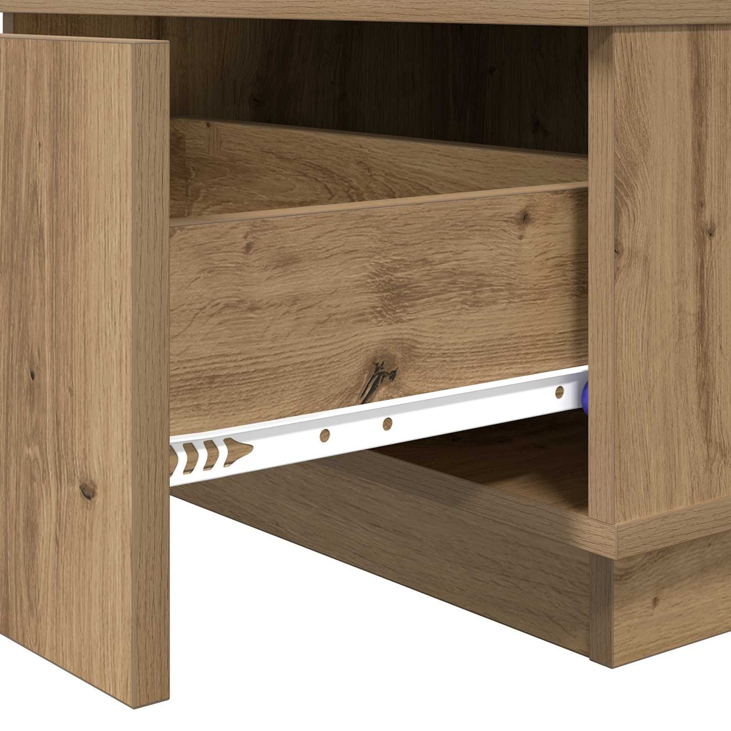vidaXL Τραπεζάκι σαλονιού με συρτάρι Artisan Oak 95 x 55 x 31 εκ