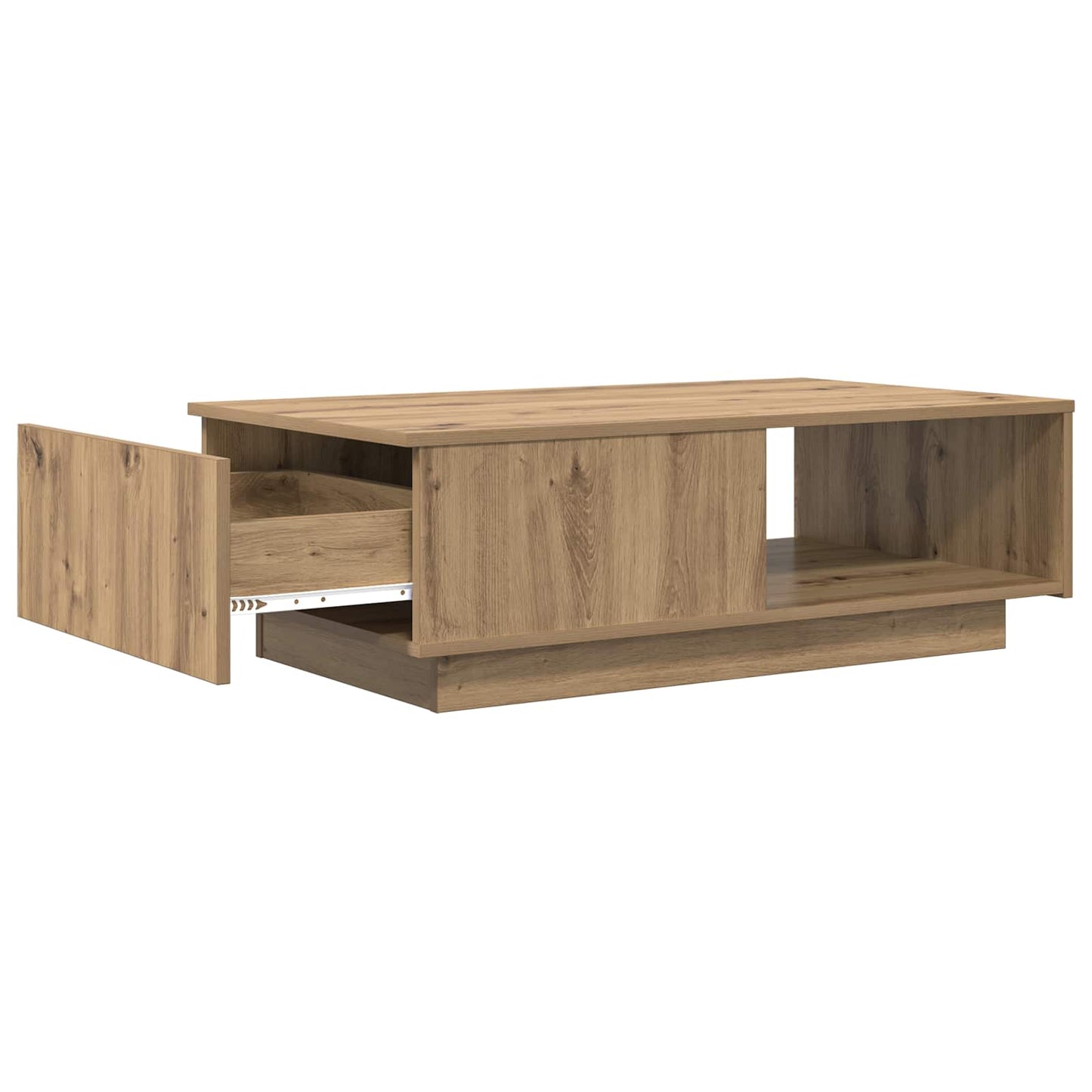 vidaXL Τραπεζάκι σαλονιού με συρτάρι Artisan Oak 95 x 55 x 31 εκ