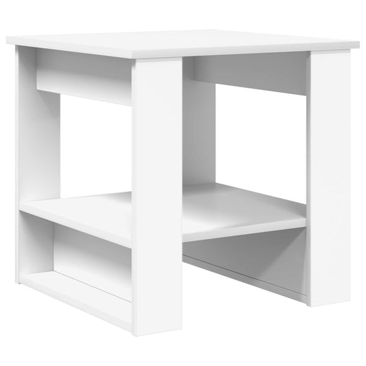 vidaXL Τραπεζάκι σαλονιού Λευκό 51 x 50 x 50 εκ. Επεξεργασμένο ξύλο