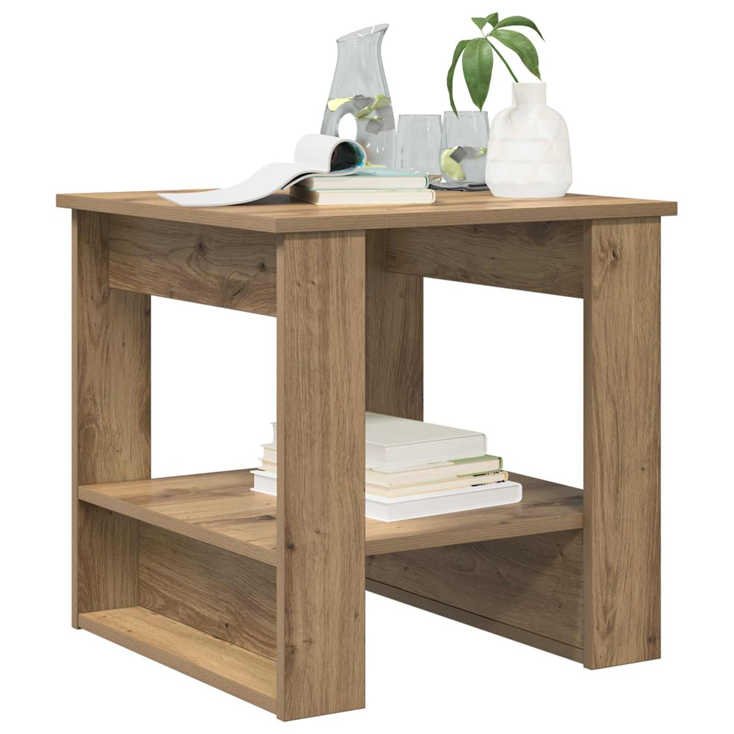vidaXL Τραπεζάκι σαλονιού Artisan Oak 51 x 50 x 50 εκ.