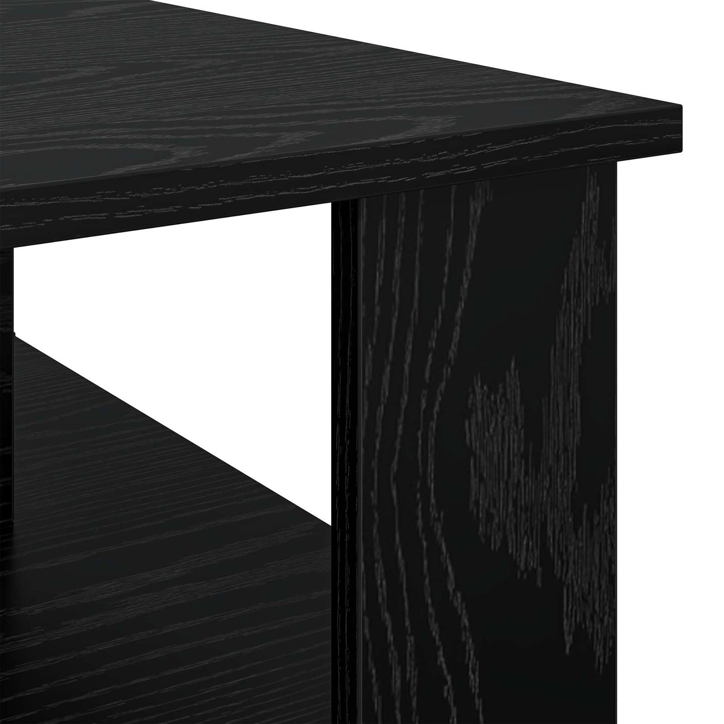 vidaXL Τραπεζάκι σαλονιού Μαύρη Οξυά 90 x 50 x 40 cm