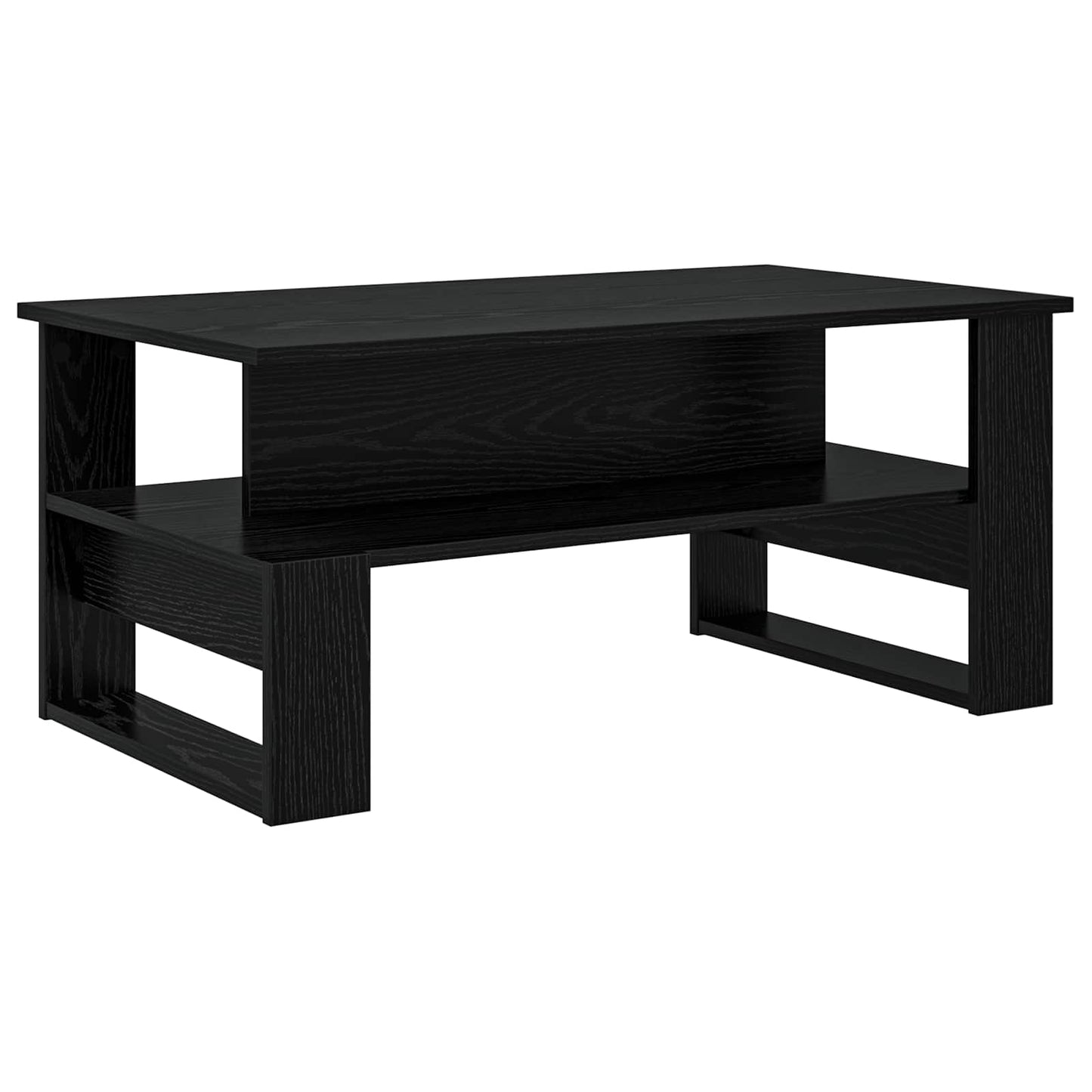 vidaXL Τραπεζάκι σαλονιού Μαύρη Οξυά 90 x 50 x 40 cm
