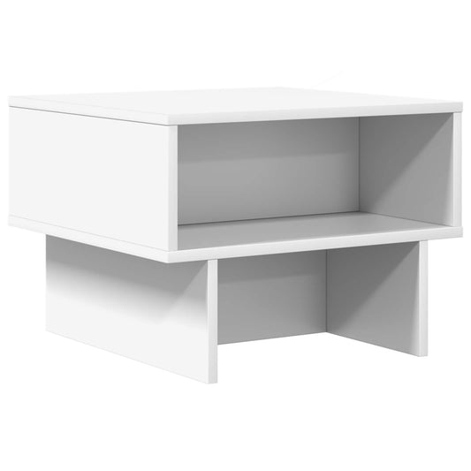 vidaXL Τραπεζάκι σαλονιού Λευκό 48 x 46 x 35 εκ. Επεξεργασμένο ξύλο