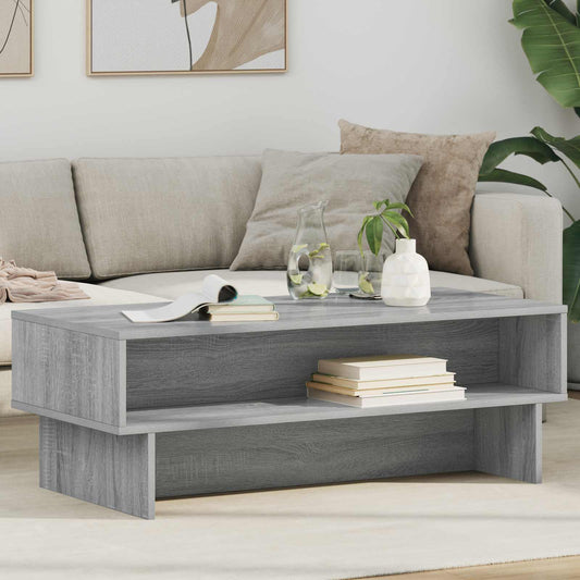 vidaXL Τραπεζάκι σαλονιού Γκρι Sonoma 100 x 46 x 35 εκ.