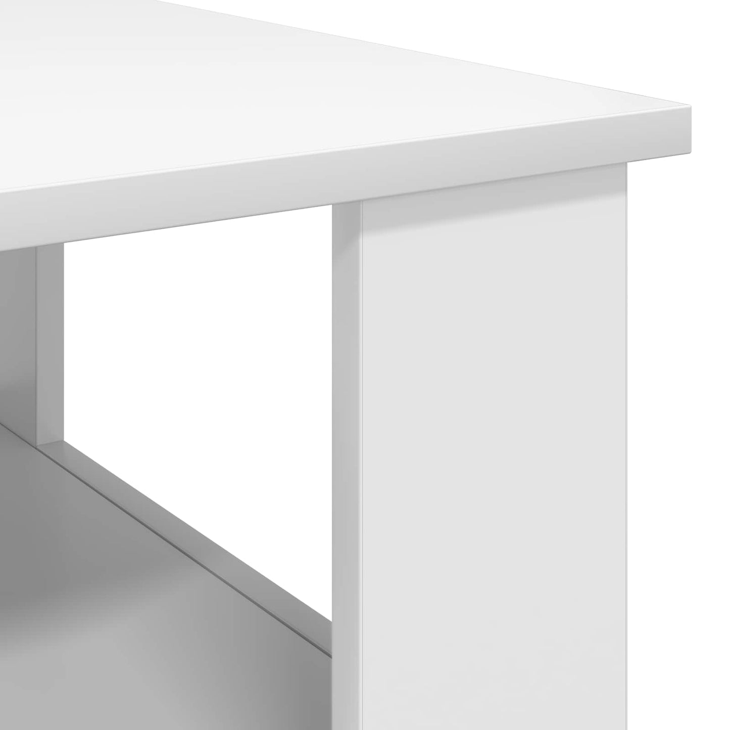 vidaXL Τραπεζάκι σαλονιού Λευκό 57 x 55 x 45 εκ Επεξεργασμένο ξύλο