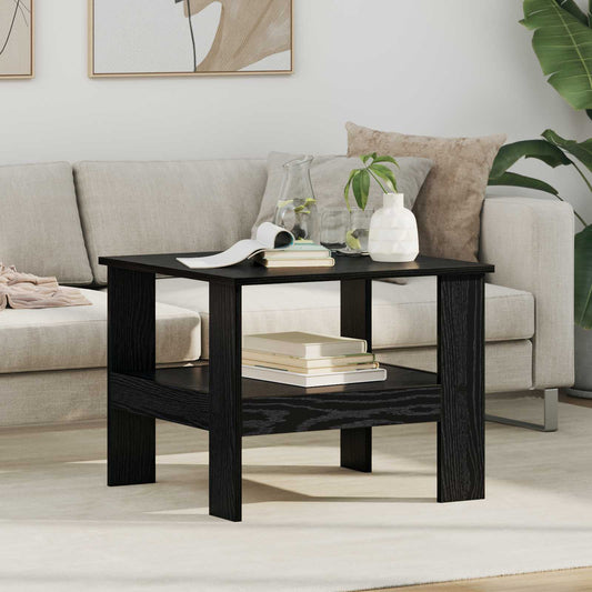 vidaXL Τραπεζάκι σαλονιού Μαύρη Οξυά 57 x 55 x 45 εκ