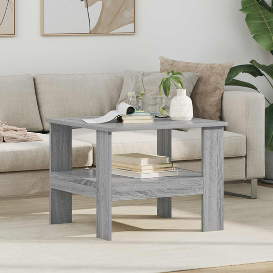vidaXL Τραπεζάκι σαλονιού Γκρι Sonoma 57 x 55 x 45 εκ