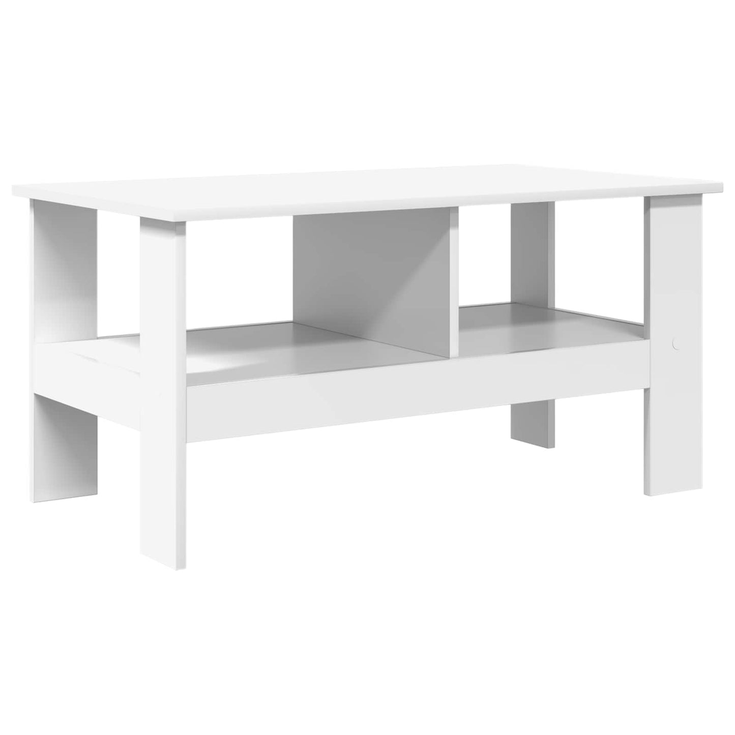 vidaXL Τραπεζάκι σαλονιού Λευκό 90 x 50 x 45 cm Επεξεργασμένο ξύλο