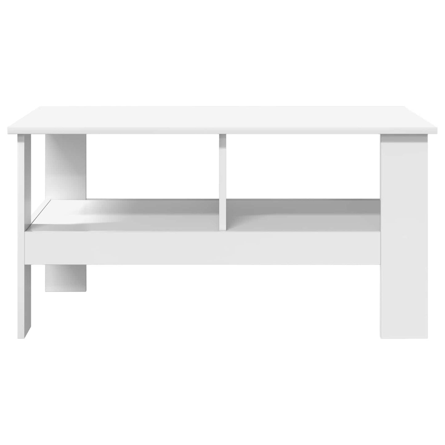 vidaXL Τραπεζάκι σαλονιού Λευκό 90 x 50 x 45 cm Επεξεργασμένο ξύλο