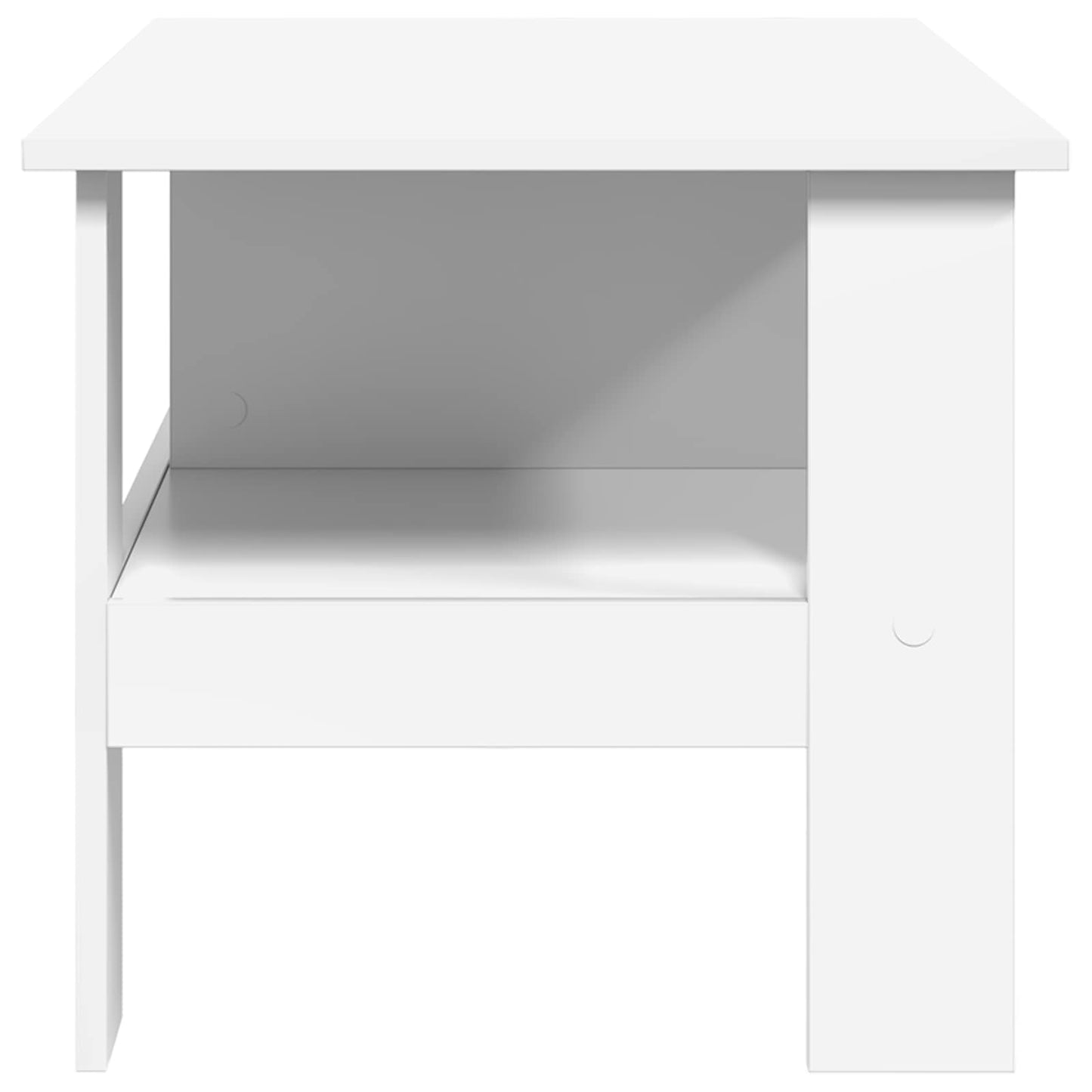 vidaXL Τραπεζάκι σαλονιού Λευκό 90 x 50 x 45 cm Επεξεργασμένο ξύλο