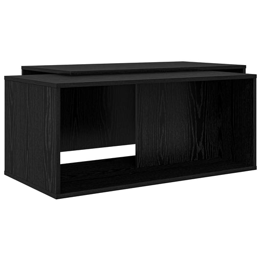 vidaXL Σετ Τραπεζιού Για Καφέ 2 pcs Μαύρη Οξυά Επεξεργασμένο ξύλο