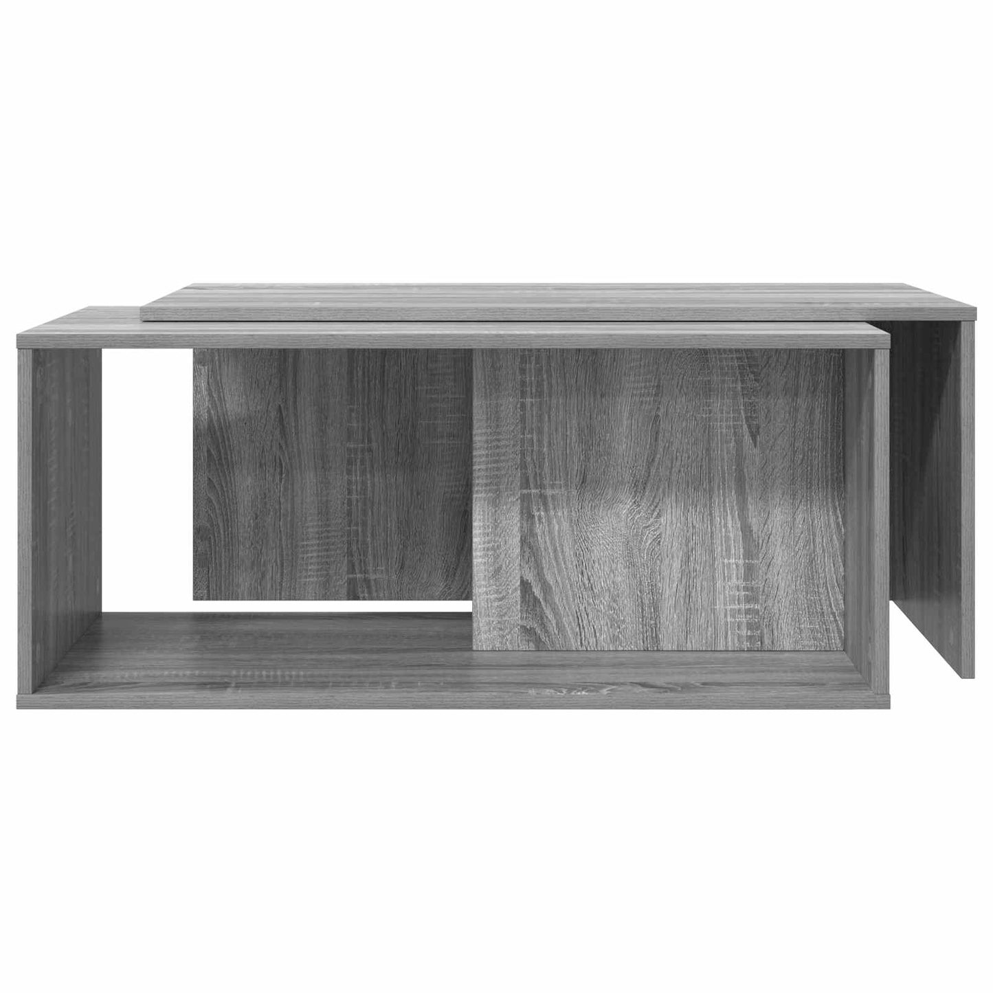 vidaXL Σετ Τραπεζιού Για Καφέ 2 pcs Γκρίζο Σονομα Επεξεργασμένο ξύλο