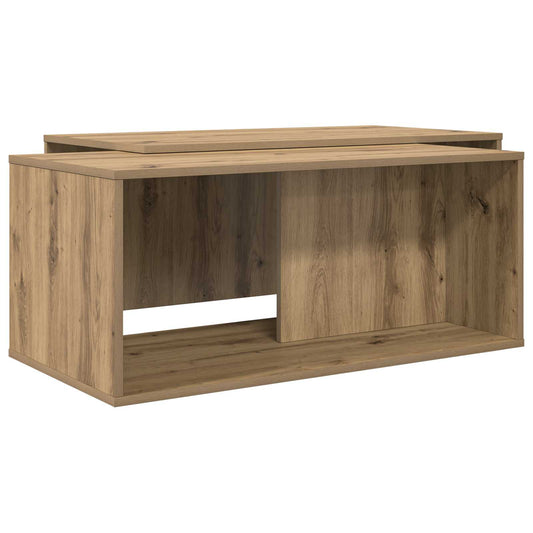 vidaXL Σετ Τραπεζιού Για Καφέ 2 pcs Artisan Oak Επεξεργασμένο ξύλο