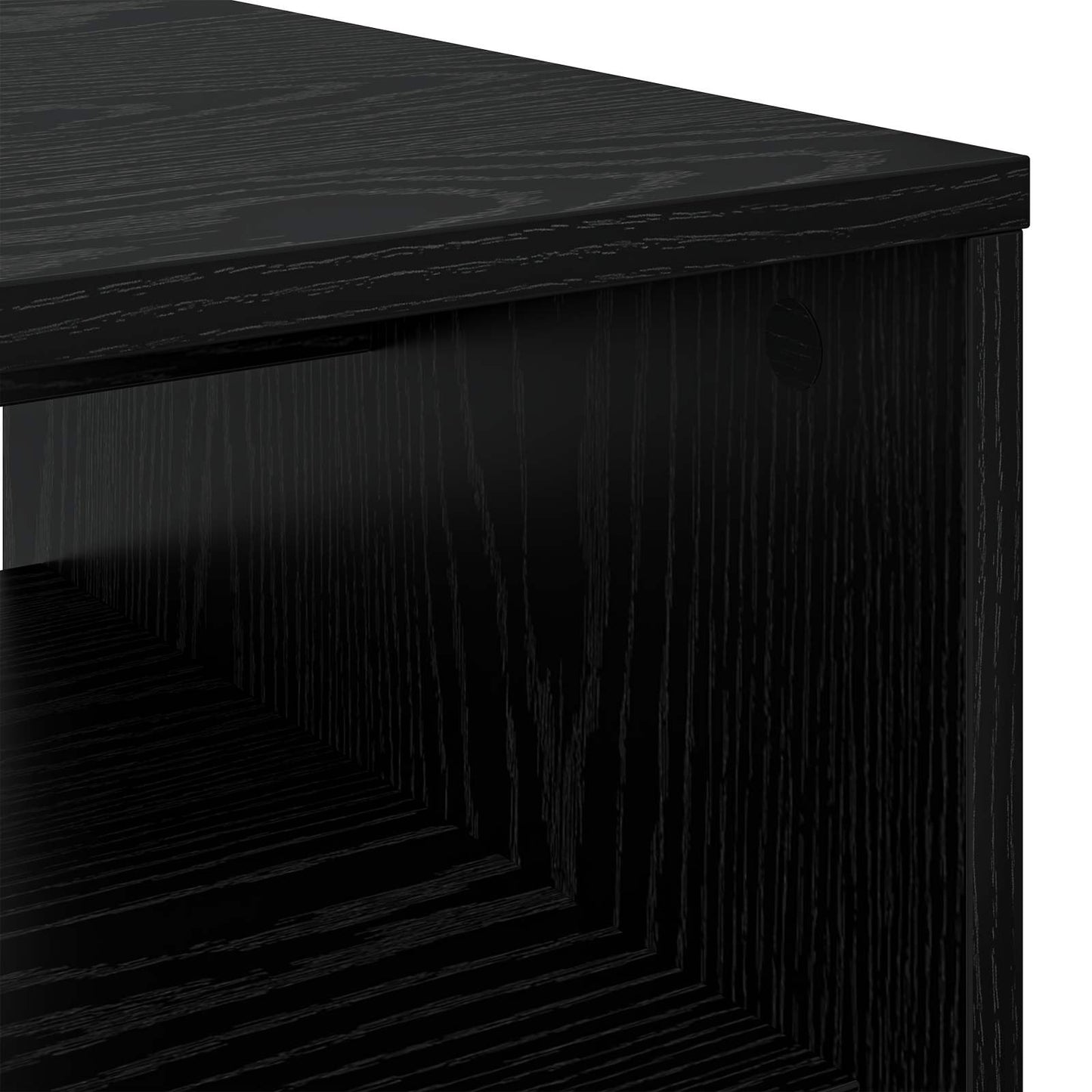 vidaXL Τραπεζάκι σαλονιού Μαύρη Οξυά 80 x 50 x 40 cm