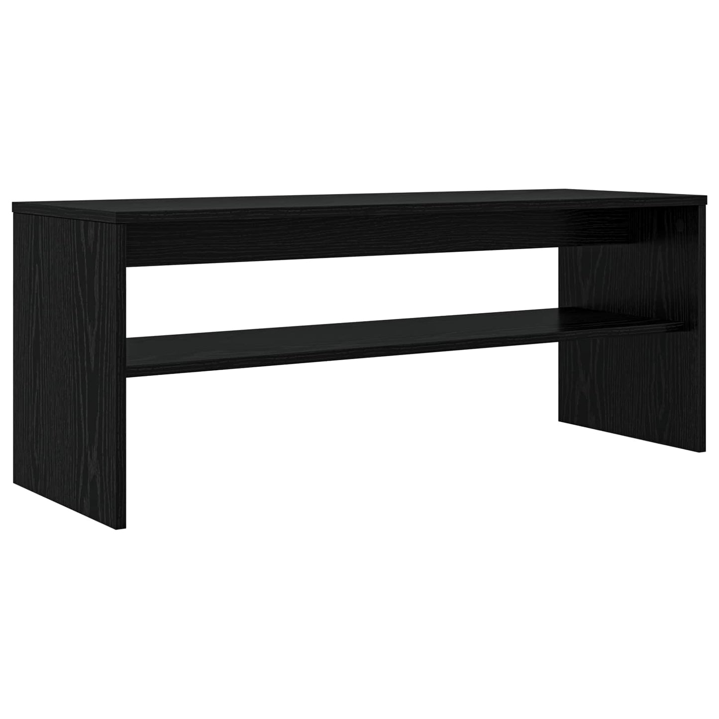 vidaXL Ντουλάπι TV 100 x 35 x 40 εκ Μαύρη Οξυά Επεξεργασμένο Ξύλο